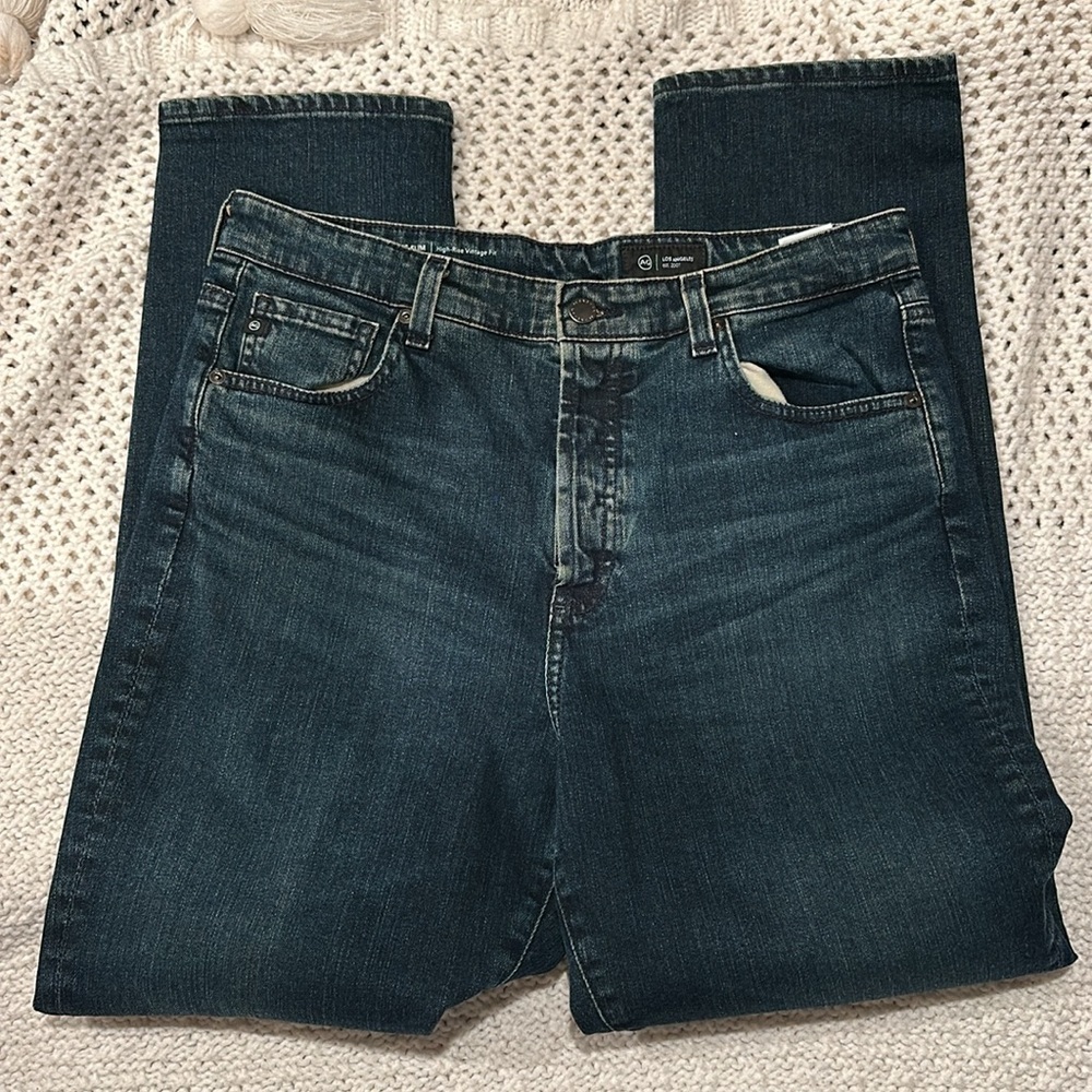 AG MENS JEANS ALEXXIS  SLIM HIGH RISE VINTAGE FIT Blue Jeans - Picture 5 of 14